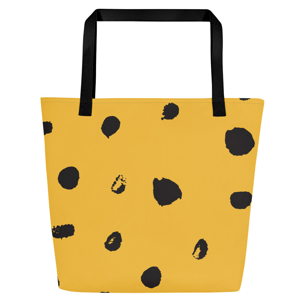 Large Tote Bag | OG Red on Yellow | Bout It Merch
