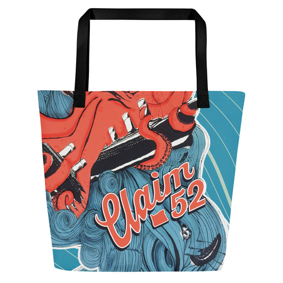 All Over Print Tote Bag | Claim 52 Graphic Tote | Bout It Merch