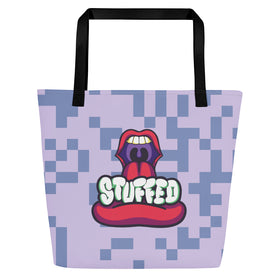 Custom Tote Bags | Stuffed Mouth Graphic Tote | Bout It Merch