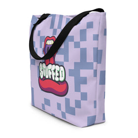 Custom Tote Bags | Stuffed Mouth Graphic Tote | Bout It Merch
