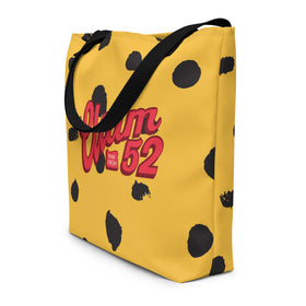 Large Tote Bag | OG Red on Yellow | Bout It Merch