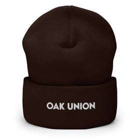 Oak Union Cuffed Beanie | Embroidered Beanie | Bout It Merch