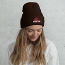 Cuffed Beanie | Embroidered | OG White & Red-9