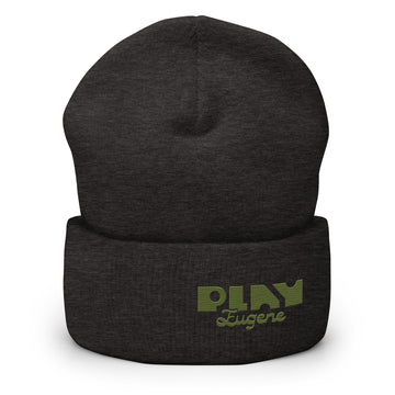 Custom Embroidered Beanies | Play Eugene Cuffed Beanie | Bout It Merch