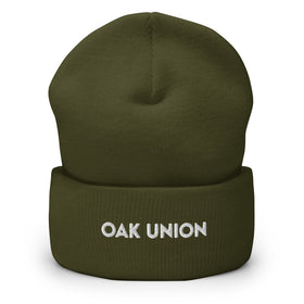 Oak Union Cuffed Beanie | Embroidered Beanie | Bout It Merch