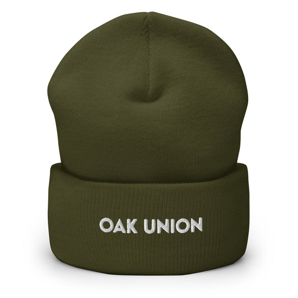 Oak Union Cuffed Beanie | Embroidered Beanie | Bout It Merch