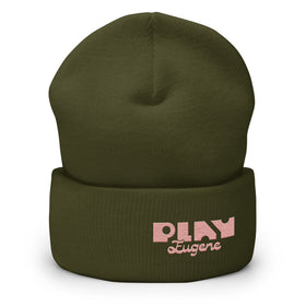 Embroidered Winter Hats | Play Eugene Beanie | Bout It Merch