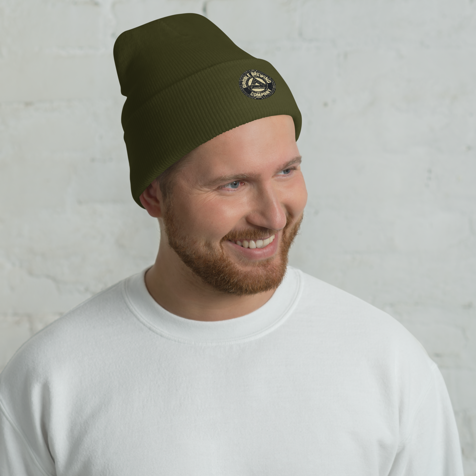 Cuffed Beanie | Embroidered | Round logo