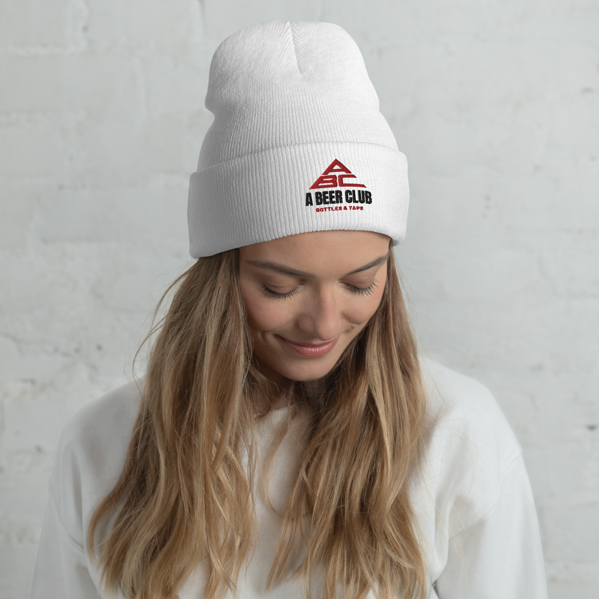 Cuffed Beanie | Embroidered | OG Black & Red