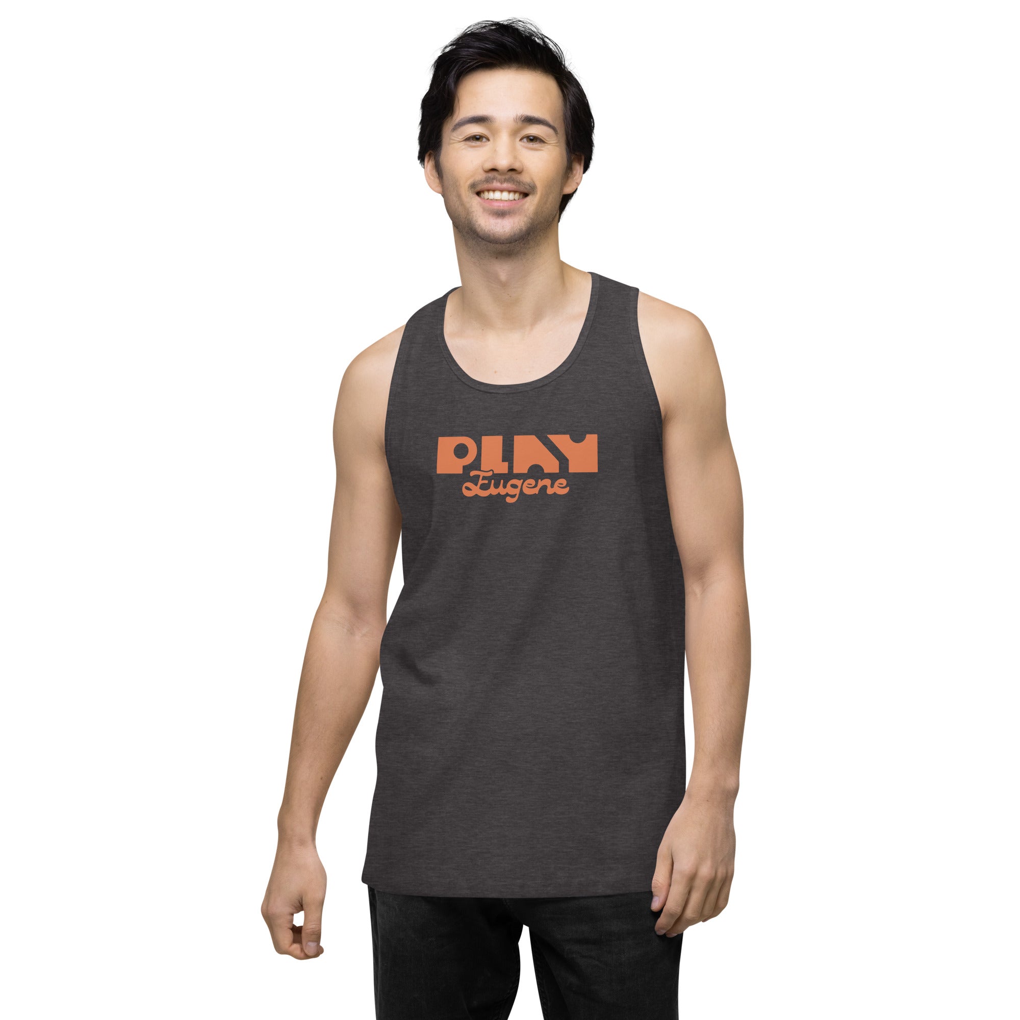 Men's Premium Cotton Tank Top | Burnt Orange Eugene