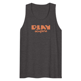 Play Men’s Premium Tank Top | Charcoal Tank Tops | Bout It Merch