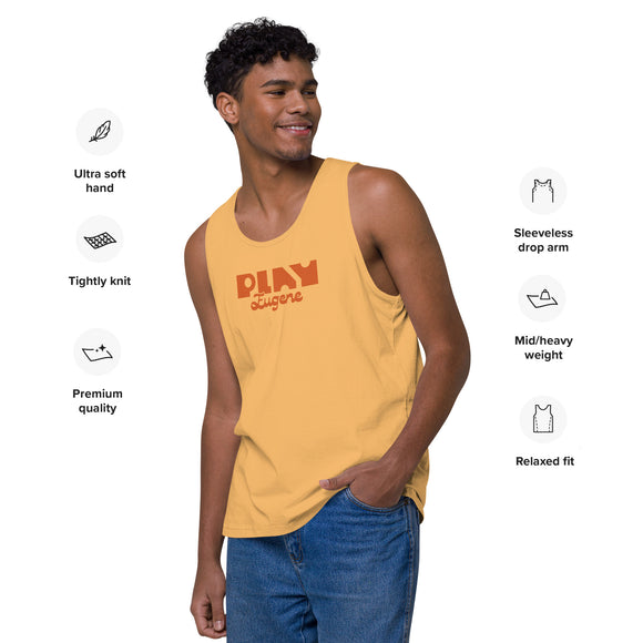 Play Men’s Premium Tank Top | Charcoal Tank Tops | Bout It Merch