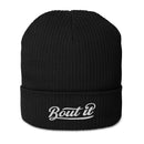 Ribbed Knit Beanie | Black Beanie Hat | Bout It Merch
