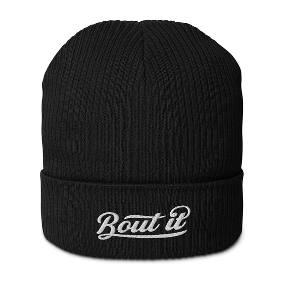 Ribbed Knit Beanie | Black Beanie Hat | Bout It Merch