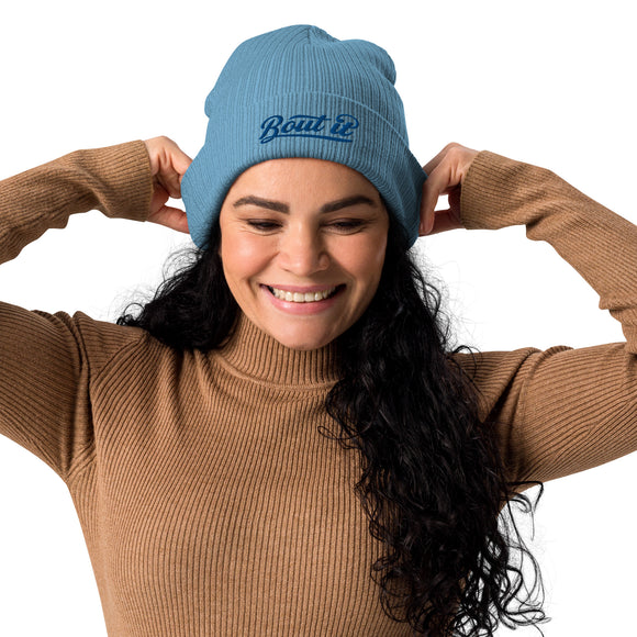 Organic Cotton Ribbed Beanie | Cuffed Beanie Hat | Bout It Merch