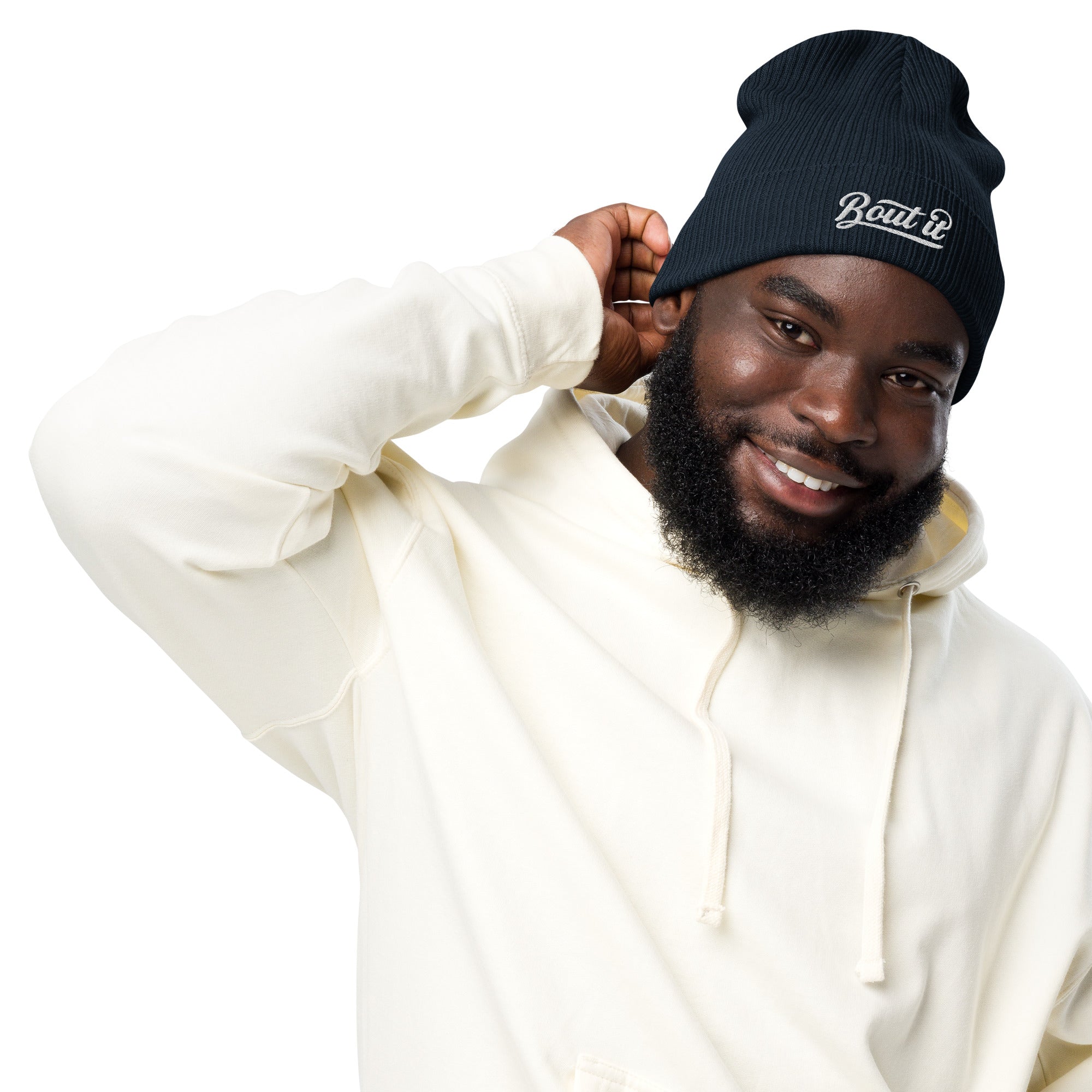 Ribbed Knit Beanie | Black Beanie Hat | Bout It Merch