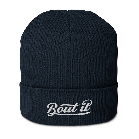 Ribbed Knit Beanie | Black Beanie Hat | Bout It Merch