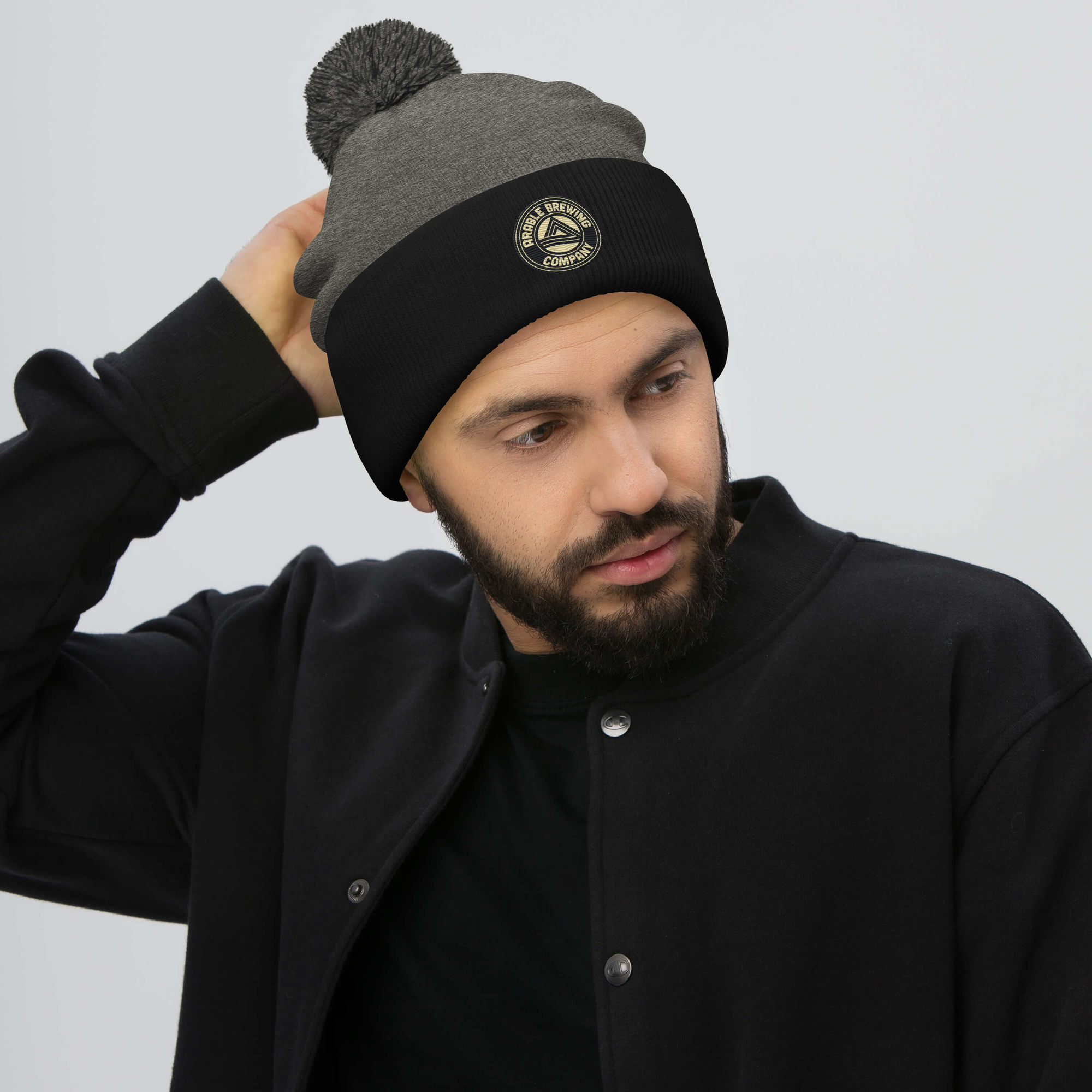 Pom Pom Beanie Hat | Round Logo Beanie | Bout It Merch