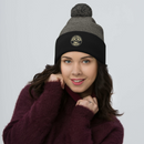 Pom Pom Beanie Hat | Round Logo Beanie | Bout It Merch