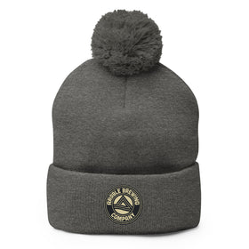 Pom Pom Beanie Hat | Round Logo Beanie | Bout It Merch