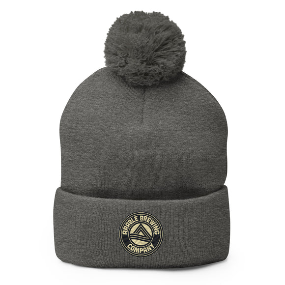 Pom Pom Beanie Hat | Round Logo Beanie | Bout It Merch