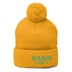 Pom Pom Beanie Gold | Gold Beanie Hat | Bout It Merch