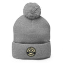 Pom Pom Beanie Hat | Round Logo Beanie | Bout It Merch