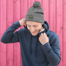 Pom-Pom Beanie | Embroidered | Round logo-9