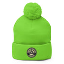Pom Pom Beanie Hat | Round Logo Beanie | Bout It Merch