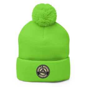 Pom Pom Beanie Hat | Round Logo Beanie | Bout It Merch