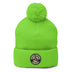 Pom Pom Beanie Hat | Round Logo Beanie | Bout It Merch