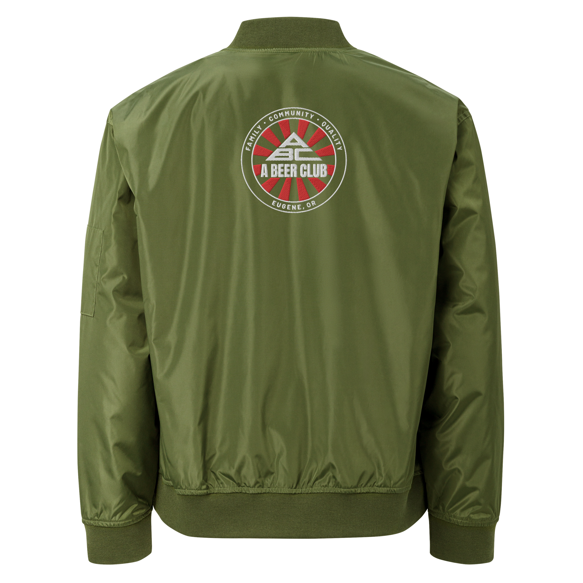 Polyester Bomber Jackets | A Beer Club Bomber Jacket | Bout It Merch