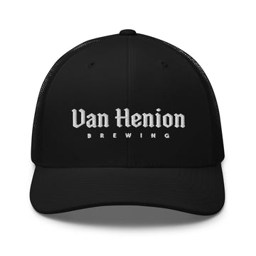 Buy black Classic Trucker Hat | White Lettering
