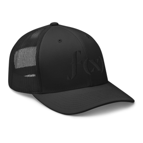 Trucker Hat | Embroidered Black on Black