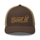 Brown Trucker Hats | Embroidered Logo Hat | Bout It Merch