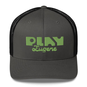 Embroidered Trucker Hats | Charcoal Trucker Hat | Bout It Merch