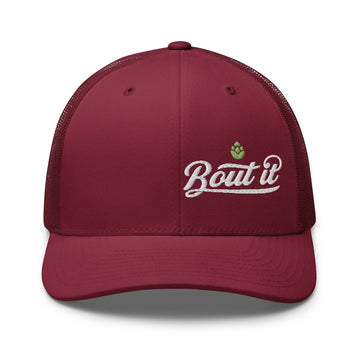 Buy cranberry Trucker Hat | Light logo