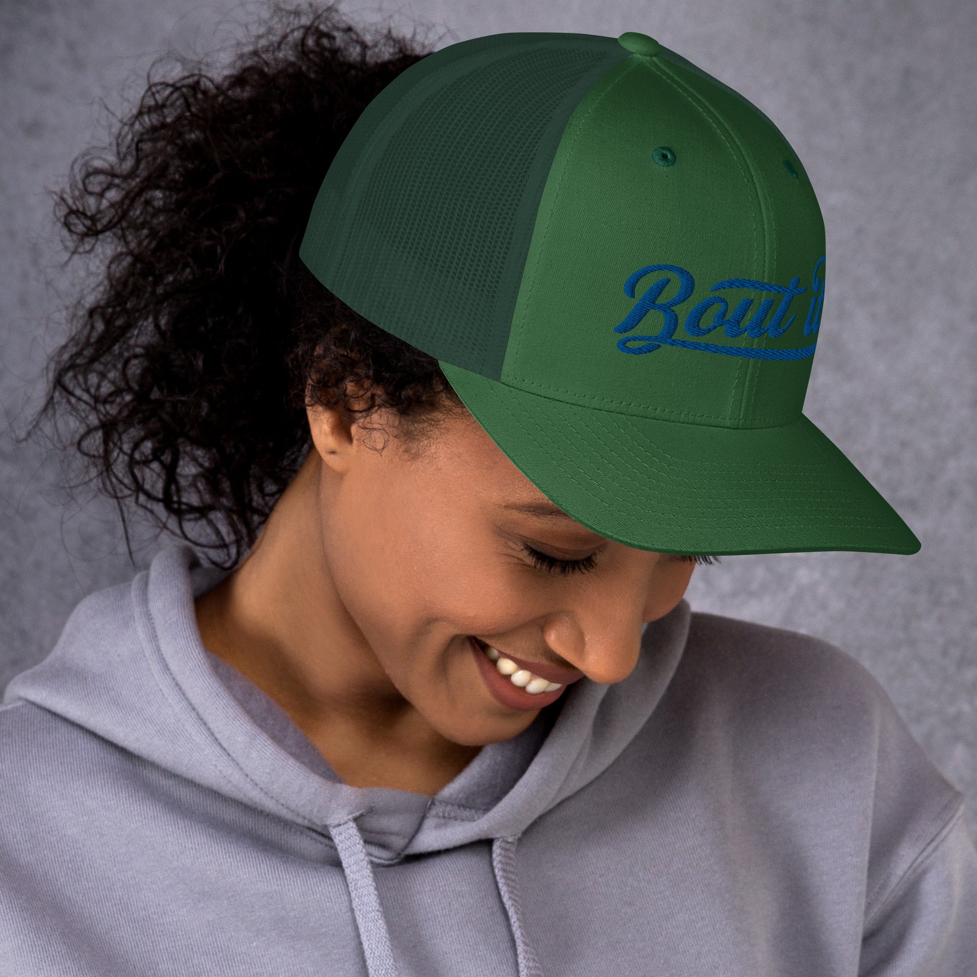 Mid Profile Trucker Hats | 6 Panel Hat | Bout It Merch