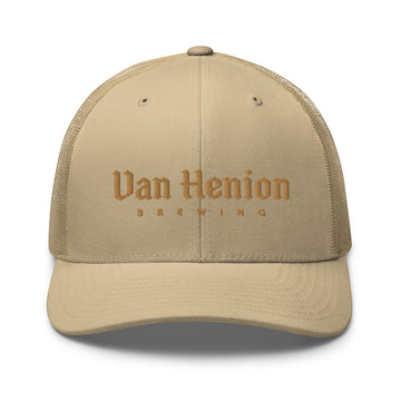 Buy khaki Classic Trucker Hat | Gold Lettering