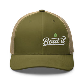 Buy moss-khaki Trucker Hat | Light logo