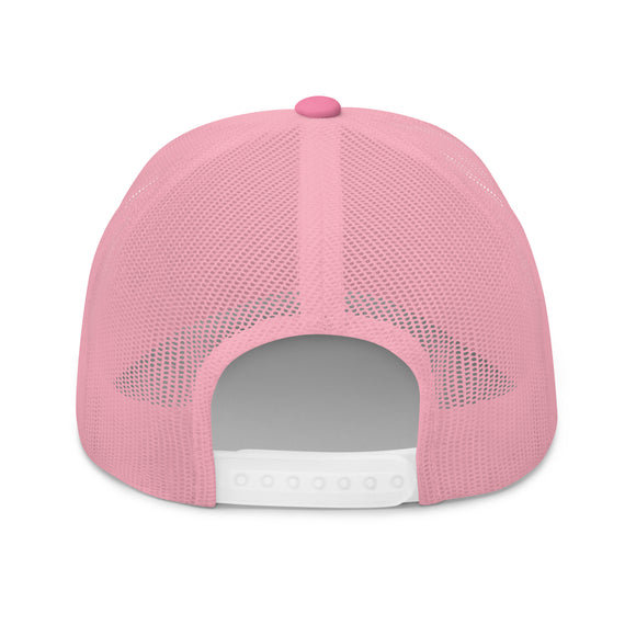 Pink Trucker Cap | Mid Profile Hat | Bout It Merch