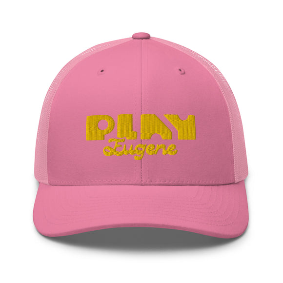 Pink Trucker Cap | Mid Profile Hat | Bout It Merch