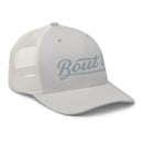 Silver Trucker Hat | Silver 6 Panel Hat | Bout It Merch