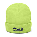 Warm Knit Beanie | Ribbed Knit Beanie | Bout It Merch