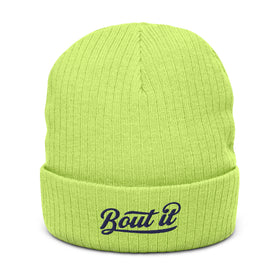 Warm Knit Beanie | Ribbed Knit Beanie | Bout It Merch
