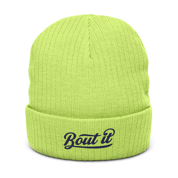 Warm Knit Beanie | Ribbed Knit Beanie | Bout It Merch