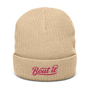 Ribbed Knit Beanie | Bout It | Flamingo | Bout It Merch
