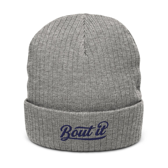 Warm Knit Beanie | Ribbed Knit Beanie | Bout It Merch