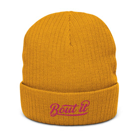 Ribbed Knit Beanie | Bout It | Flamingo | Bout It Merch