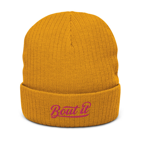 Ribbed Knit Beanie | Bout It | Flamingo | Bout It Merch